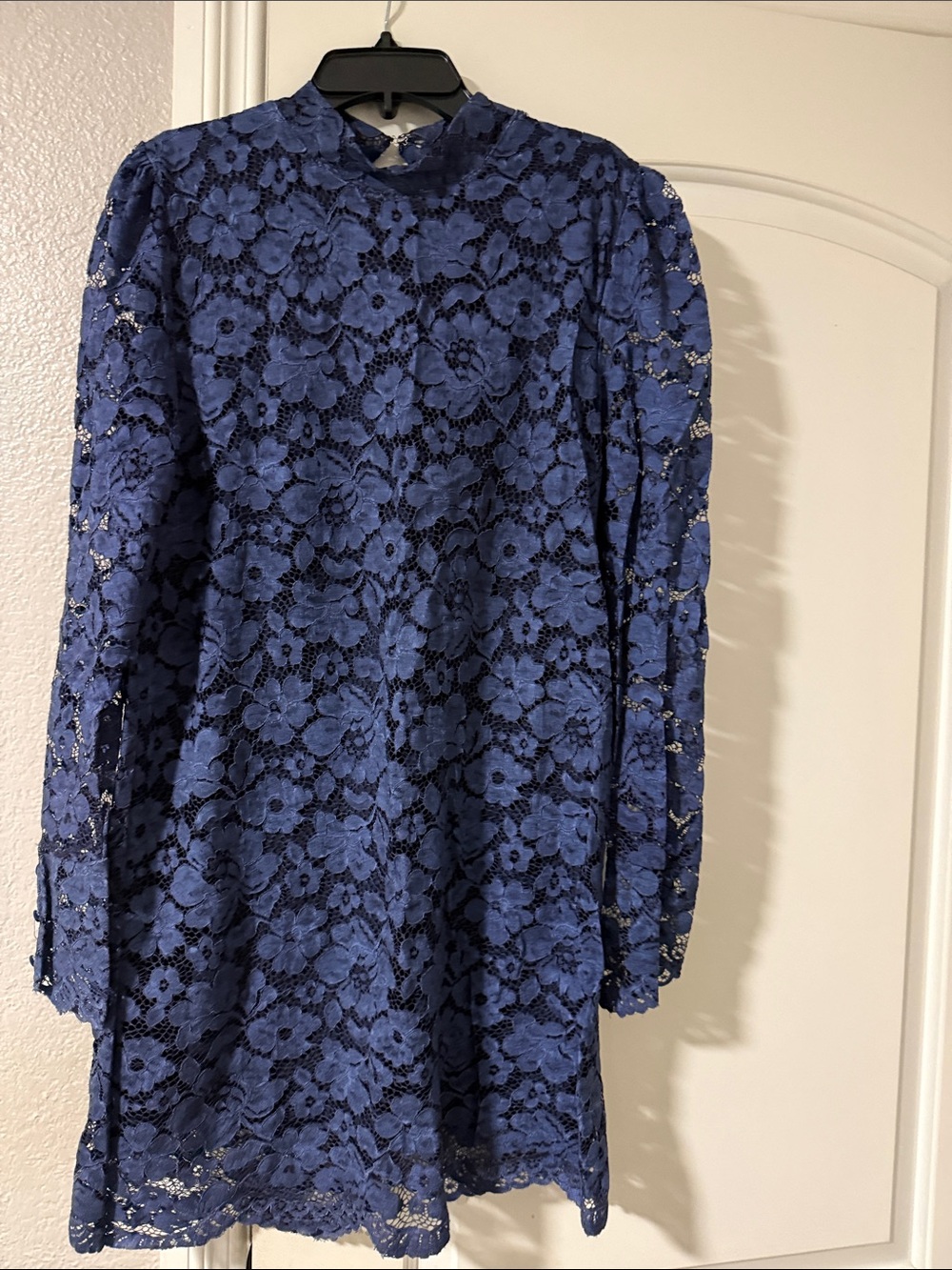 Zara Blue Lace Mini Dress